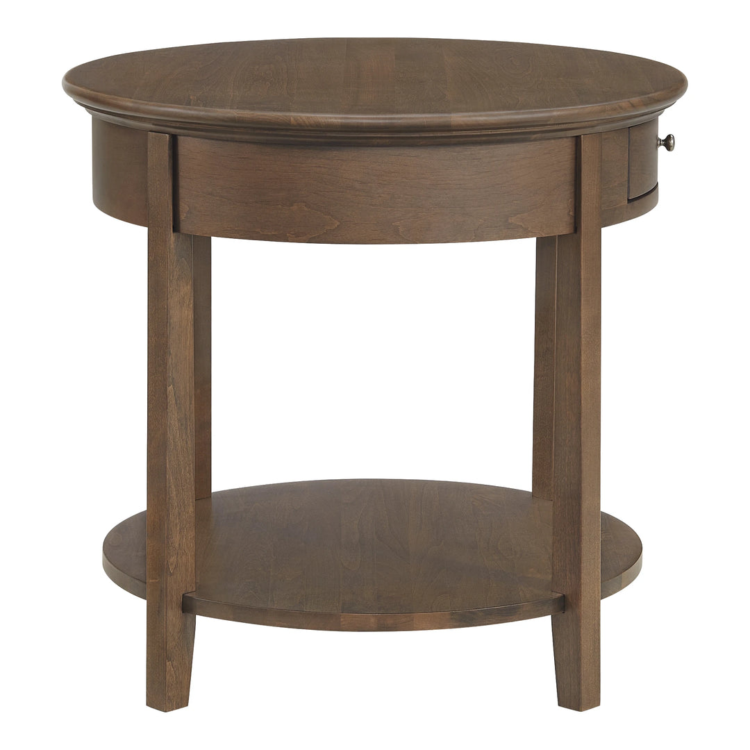 McKenzie Round End Table Living Room Whittier Wood