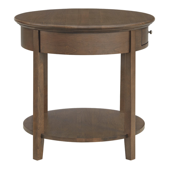 McKenzie Round End Table Living Room Whittier Wood