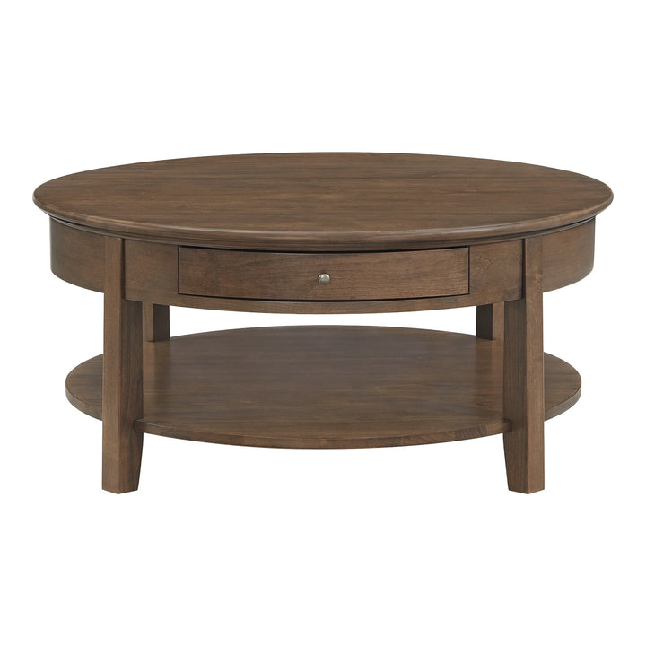 McKenzie Round Cocktail Table Living Room Whittier Wood