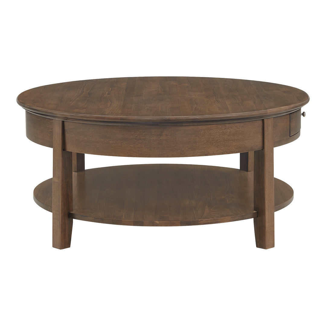 McKenzie Round Cocktail Table Living Room Whittier Wood