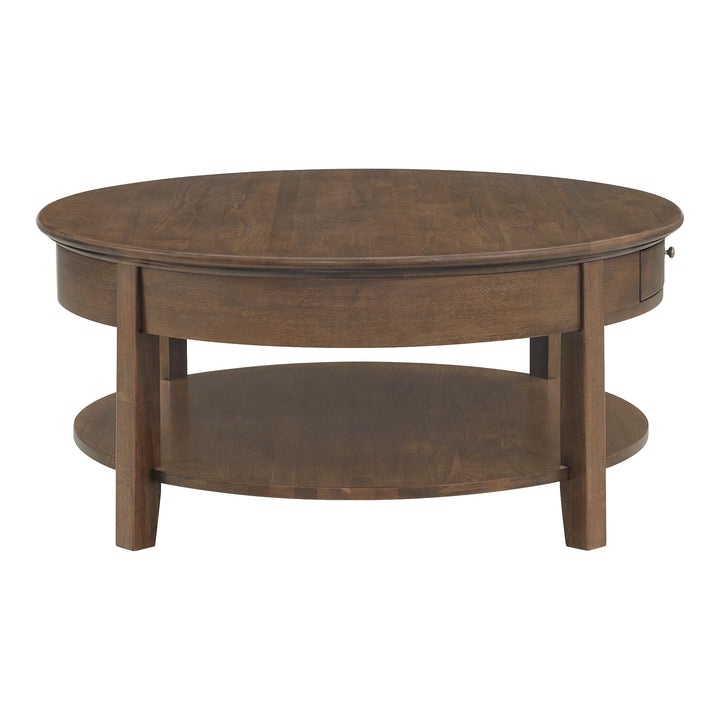 McKenzie Round Cocktail Table Living Room Whittier Wood