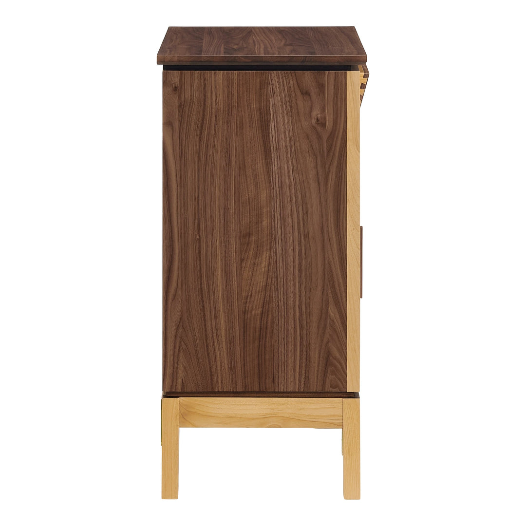 Addison 38" Vinyl Record Station Living Room Whittier Wood