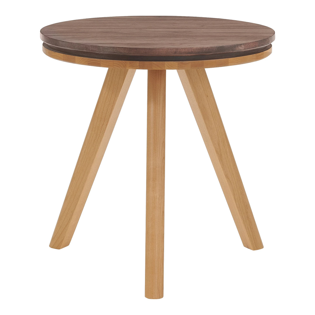 Addi Round Side Table Living Room Whittier Wood Duet