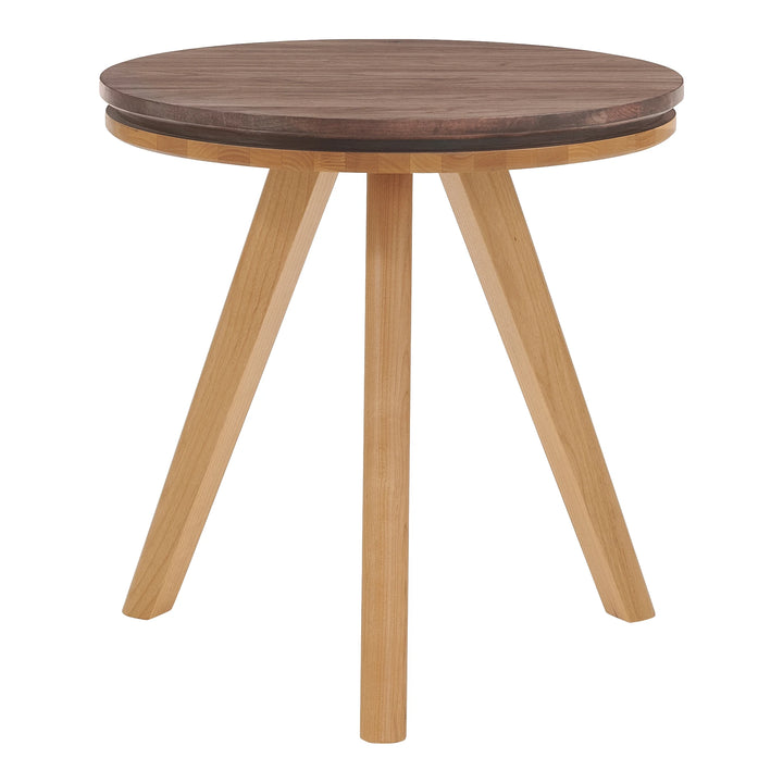 Addi Round Side Table Living Room Whittier Wood Duet