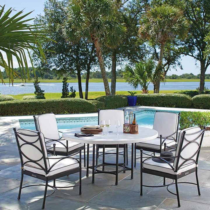 Pavlova Round Dining Table Outdoor Tommy Bahama Outdoor