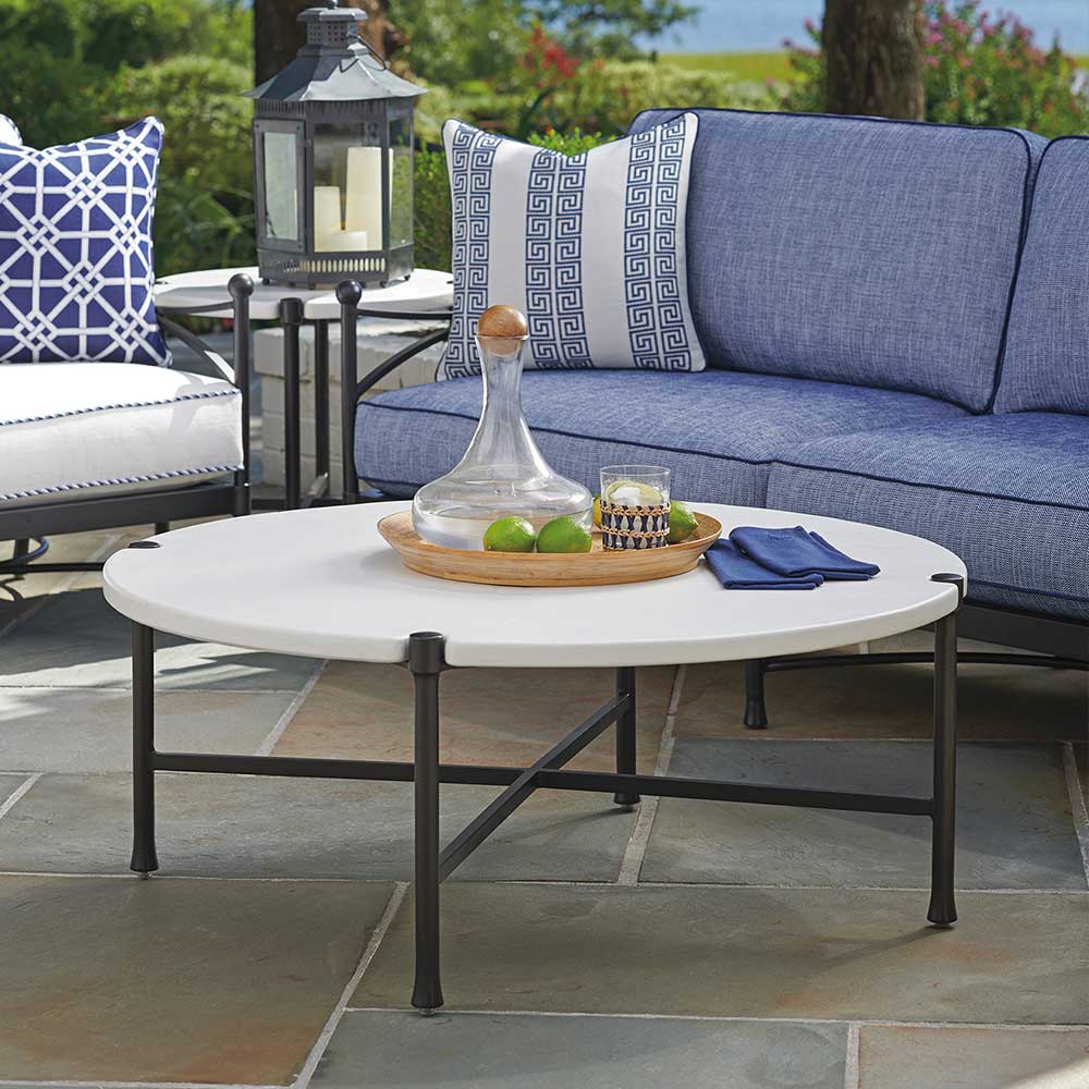 Pavlova Round Cocktail Table Outdoor Tommy Bahama Outdoor