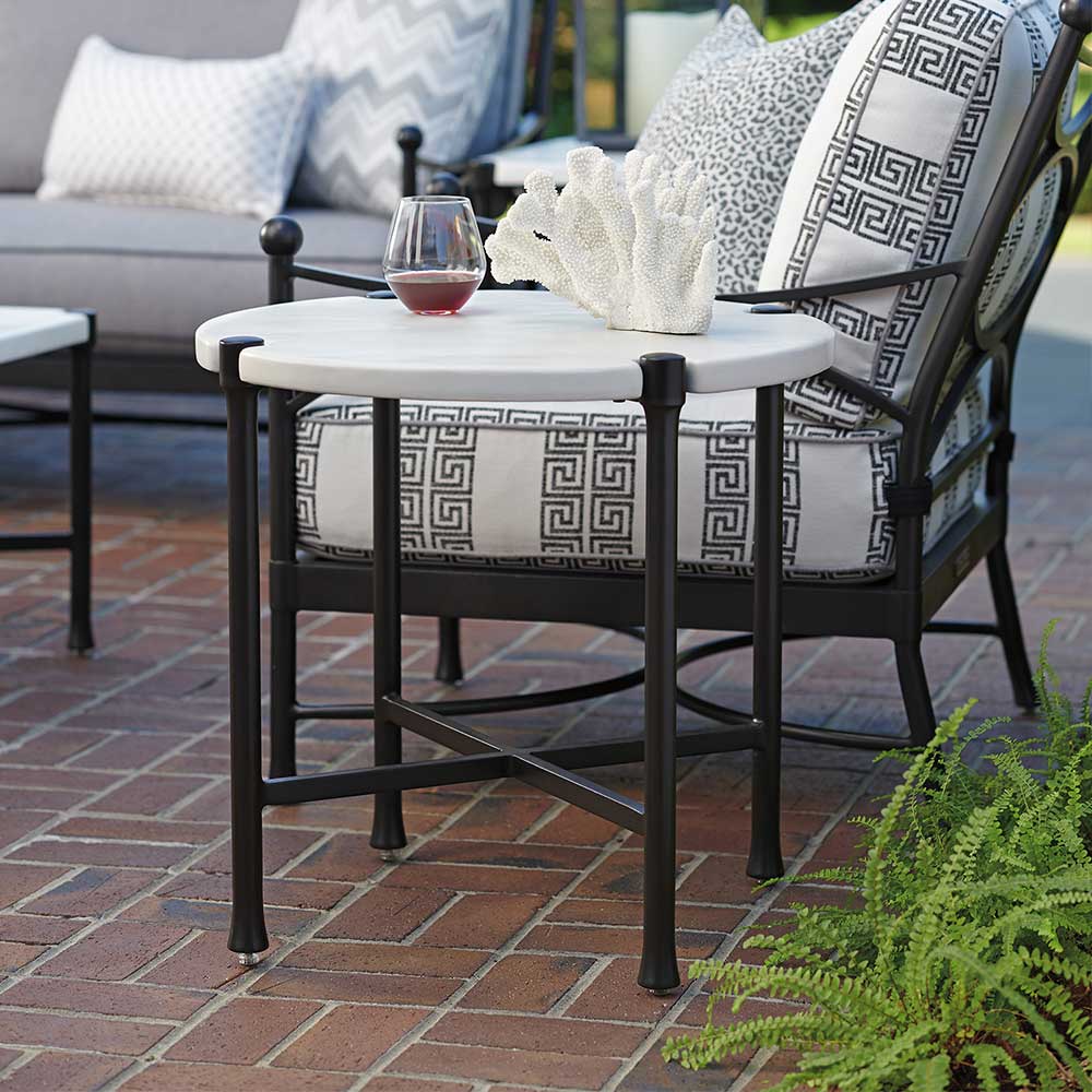 Pavlova Round End Table Outdoor Tommy Bahama Outdoor