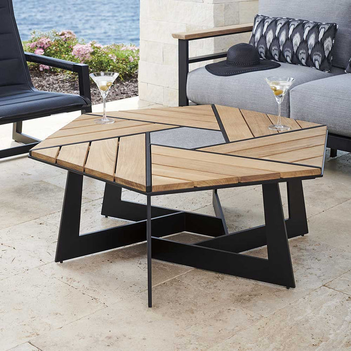 South Beach Hexagonal Cocktail Table Outdoor Tommy Bahama Outdoor