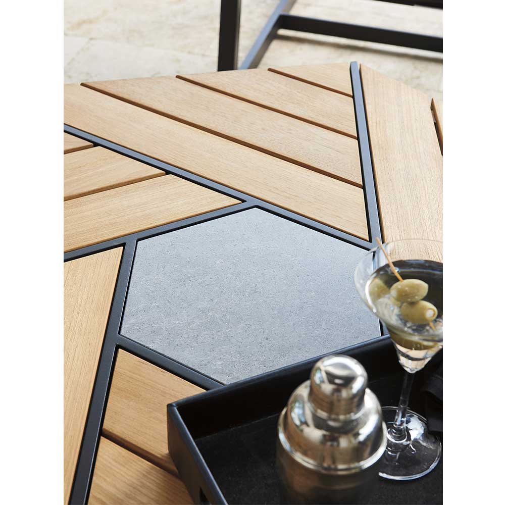 South Beach Hexagonal Cocktail Table Outdoor Tommy Bahama Outdoor