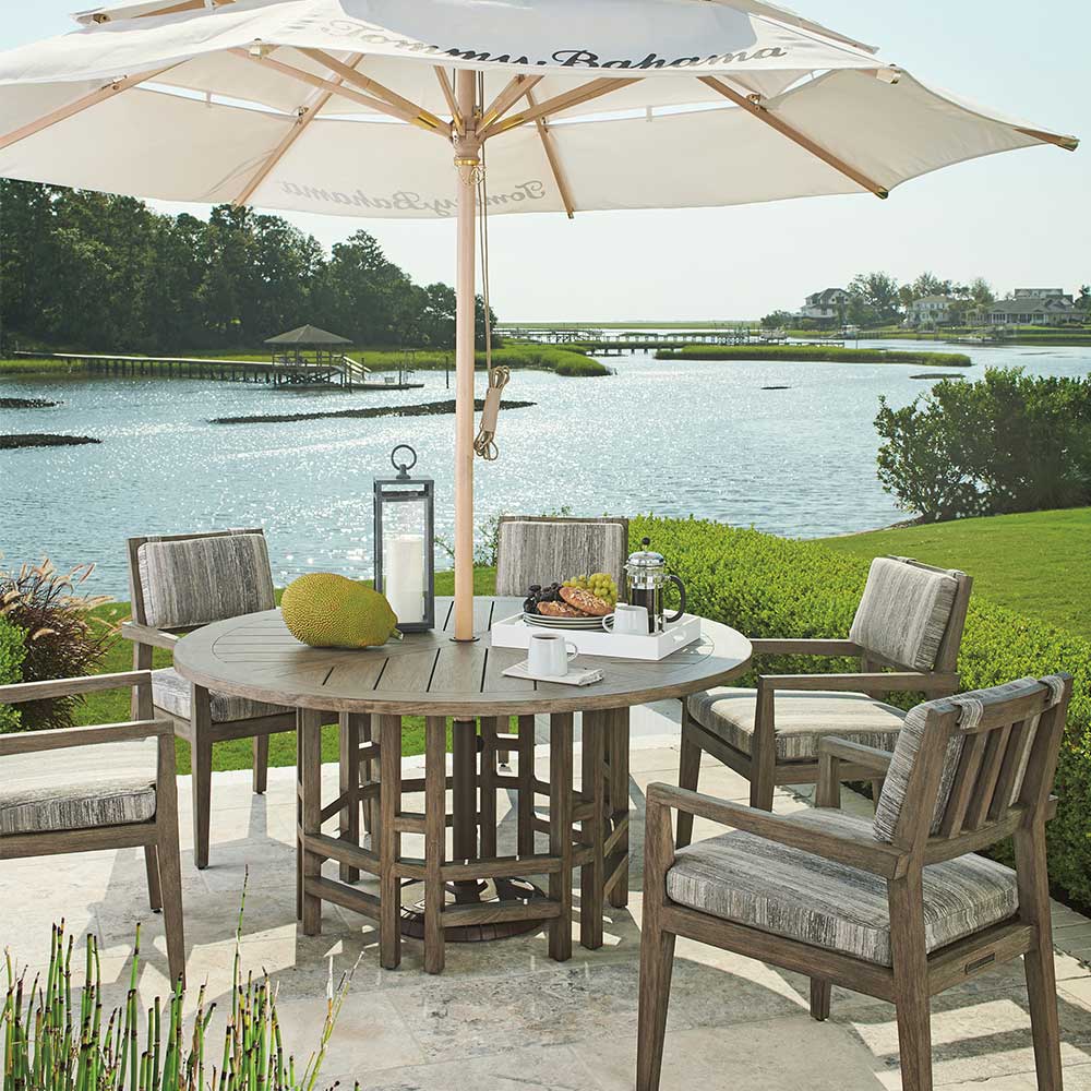 La Jolla Round Dining Table Outdoor Tommy Bahama Outdoor