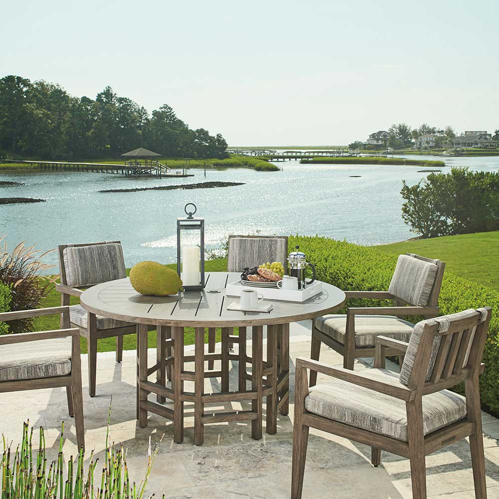 La Jolla Round Dining Table Outdoor Tommy Bahama Outdoor