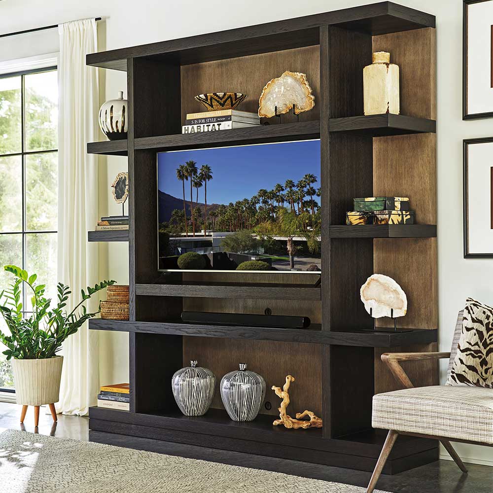 Zanzibar Sanderson Media Wall Unit Home Office Lexington