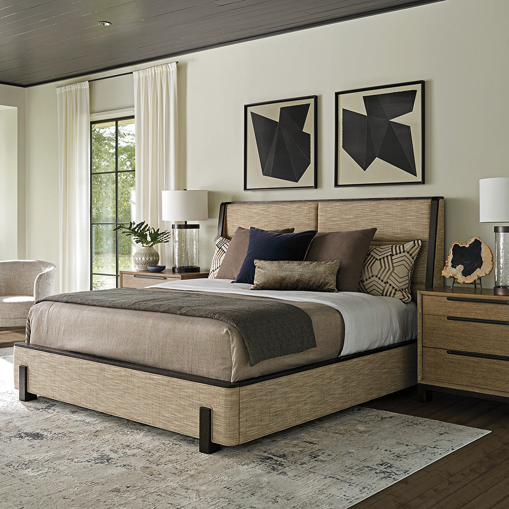 Zanzibar Barcelona Upholstered Bed Bedroom Lexington   