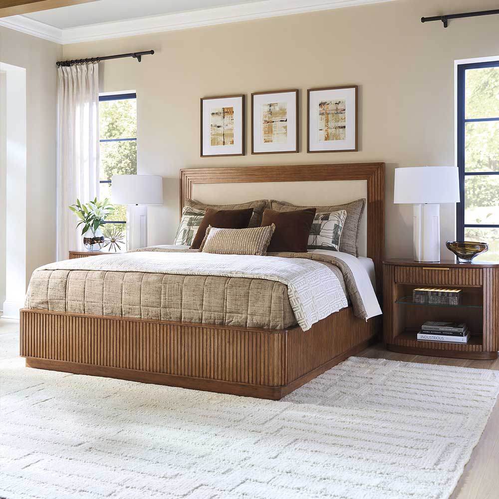 La Costa Pendry Upholstered Panel Bed Bedroom Lexington