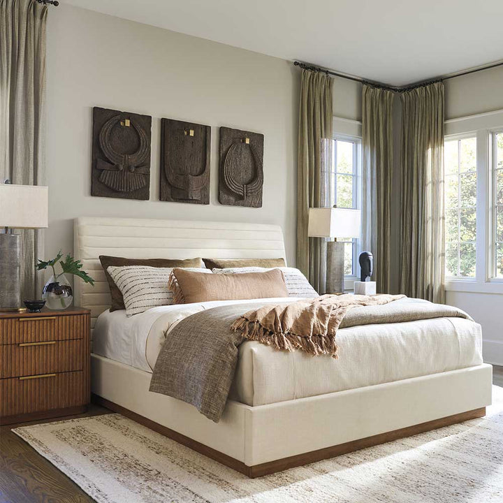 La Costa Coronado Upholstered Bed Bedroom Lexington Queen Complete Bed
