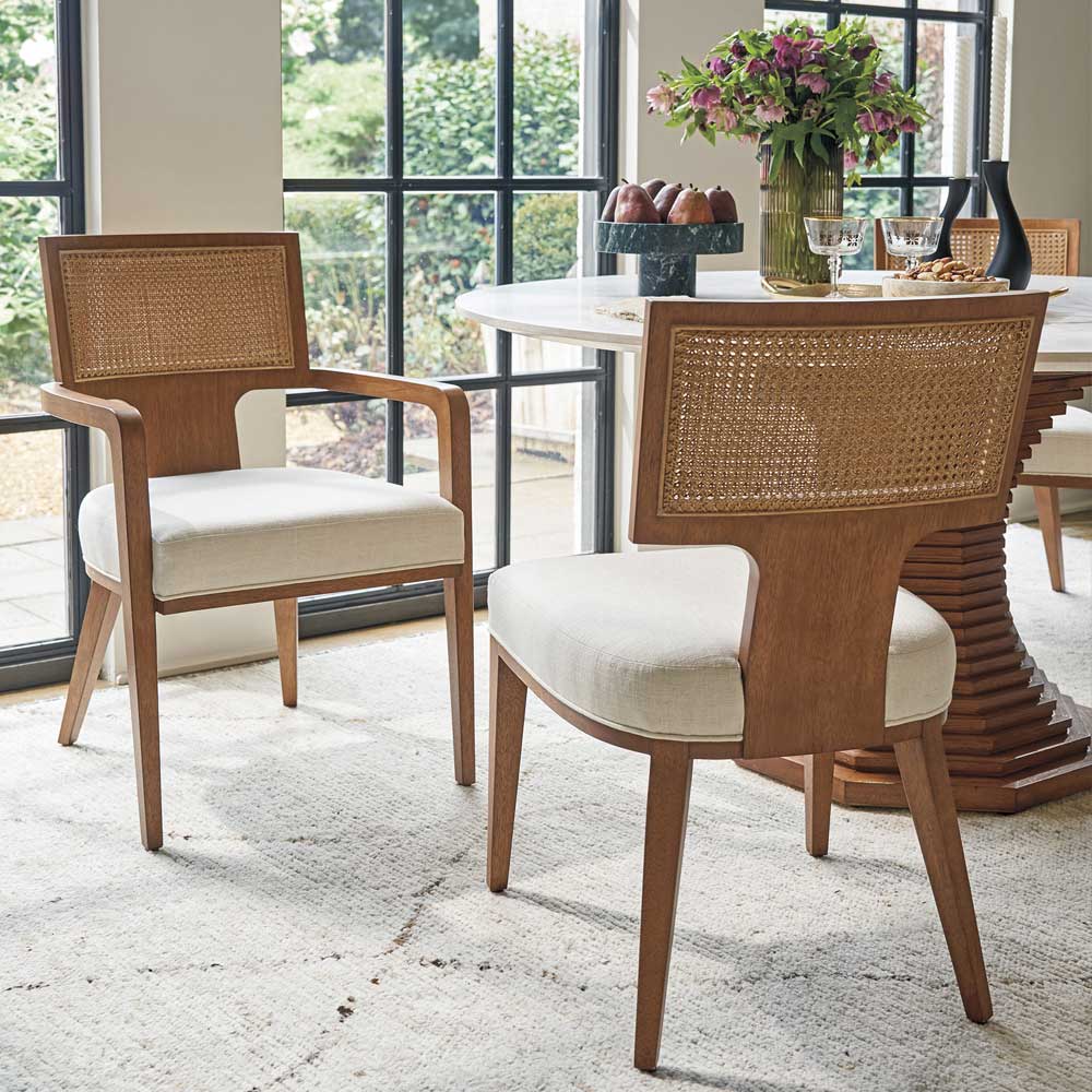 La Costa Serrano Woven Side Chair Dining Chairs Lexington