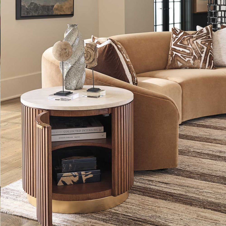 La Costa Avenida Round End Table Living Room Lexington