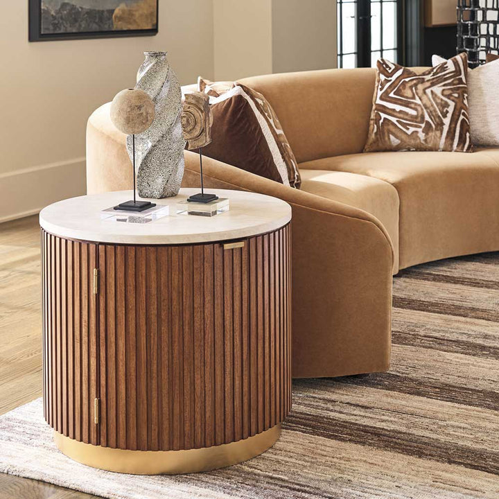 La Costa Avenida Round End Table Living Room Lexington