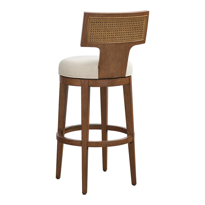 La Costa Calavera Woven Swivel Bar Stool