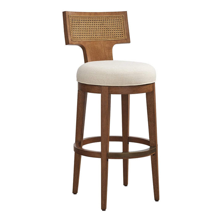 La Costa Calavera Woven Swivel Bar Stool