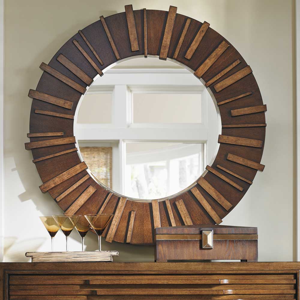 Island Fusion Kobe Round Mirror Decor Tommy Bahama Home