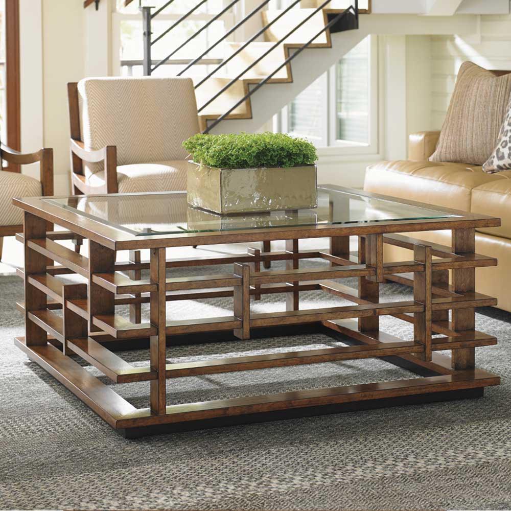Island Fusion Nobu Square Cocktail Table Living Room Tommy Bahama Home