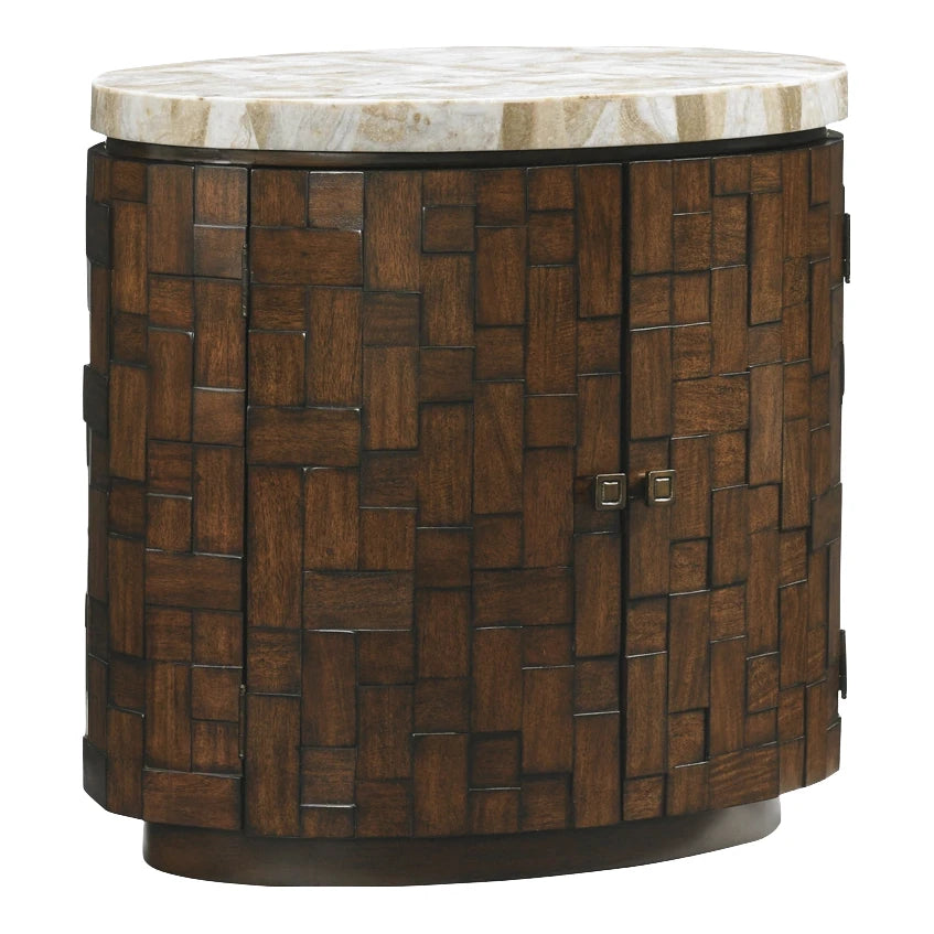 Island Fusion Banyan Oval Accent Table Living Room Tommy Bahama Home