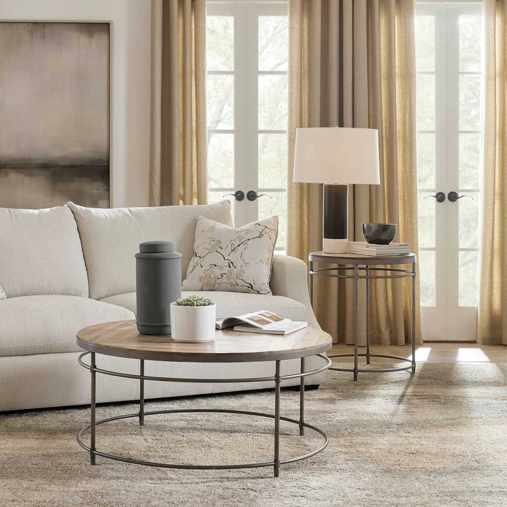 St. Armand Round Cocktail Table Living Room Hooker Furniture
