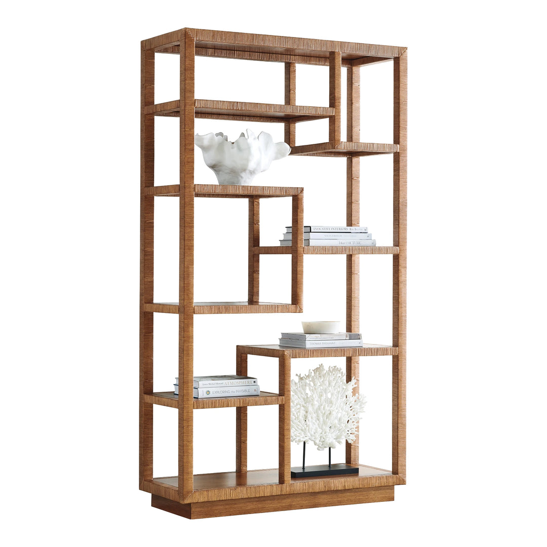 Palm Desert Bryce Raffia Etagere Home Office Tommy Bahama Home