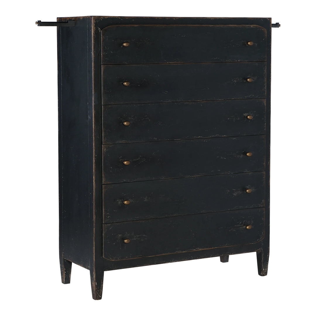 Ciao Bella Six-Drawer Chest- Black Bedroom Hooker Furniture