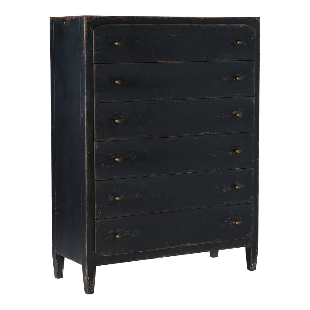 Ciao Bella Six-Drawer Chest- Black Bedroom Hooker Furniture