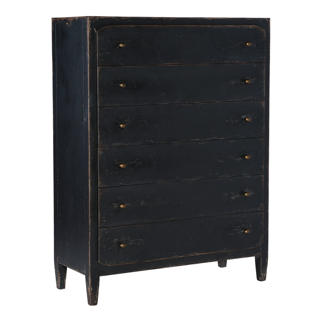 Ciao Bella Six-Drawer Chest- Black Bedroom Hooker Furniture