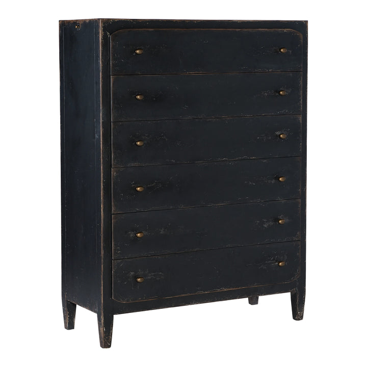 Ciao Bella Six-Drawer Chest- Black Bedroom Hooker Furniture