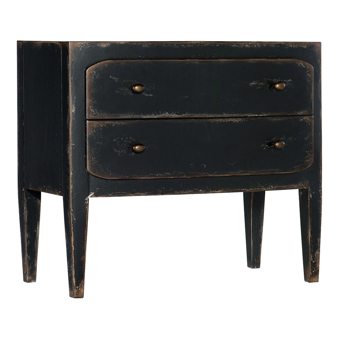 Ciao Bella Two-Drawer Nightstand- Black Bedroom Hooker Furniture