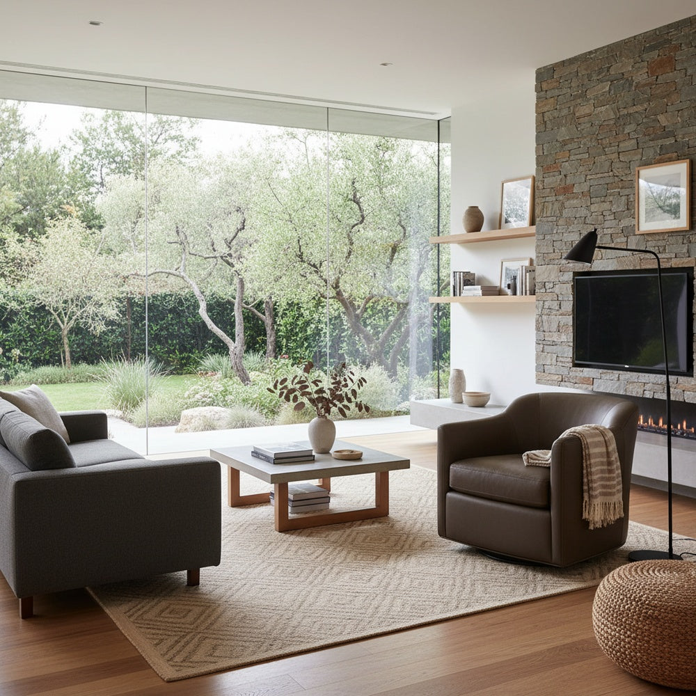 Gordon Tight Back Glider Living Room Hancock & Moore