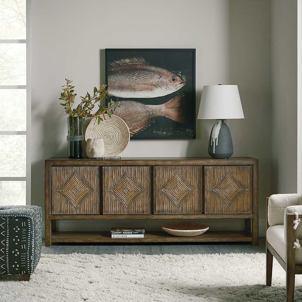 Sundance Entertainment Console Living Room Hooker Furniture