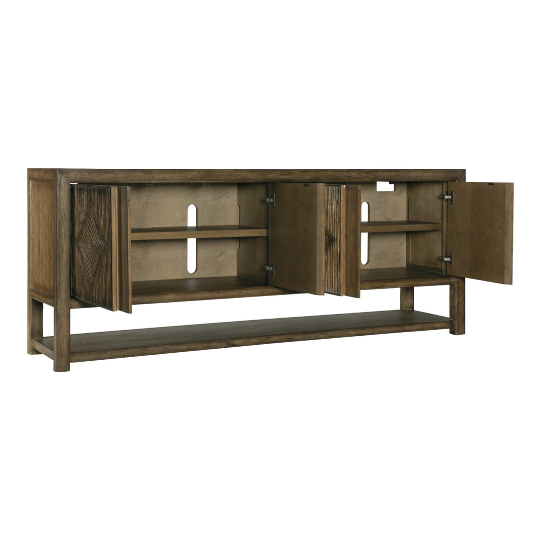 Sundance Entertainment Console Living Room Hooker Furniture
