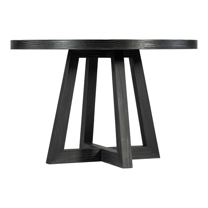 Chapman Shou Sugi Ban Petite Round Dining Table Dining Room Hooker Furniture