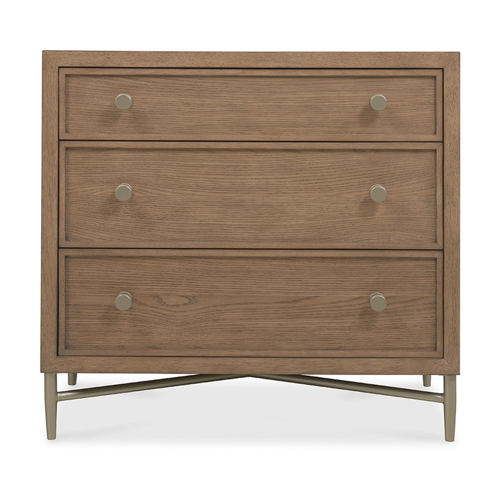 Sonnet Three-Drawer Nightstand Bedroom Hooker Furniture   