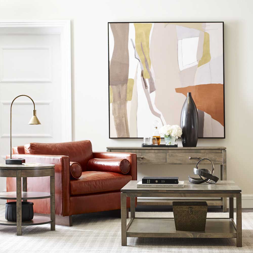 Origins Dwyer Round End Table Living Room Stickley