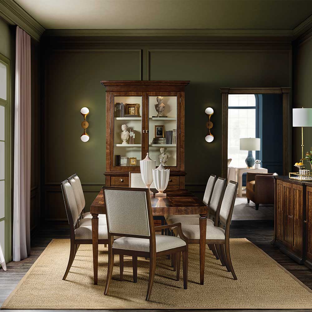 Archives Rectangle Dining Table with Two 20-inch Leaves Dining Room Hooker Furniture