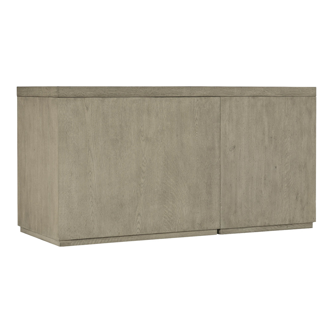 Linville Falls 60" Credenza with File and Open Desk Cabinet Home Office Hooker Furniture