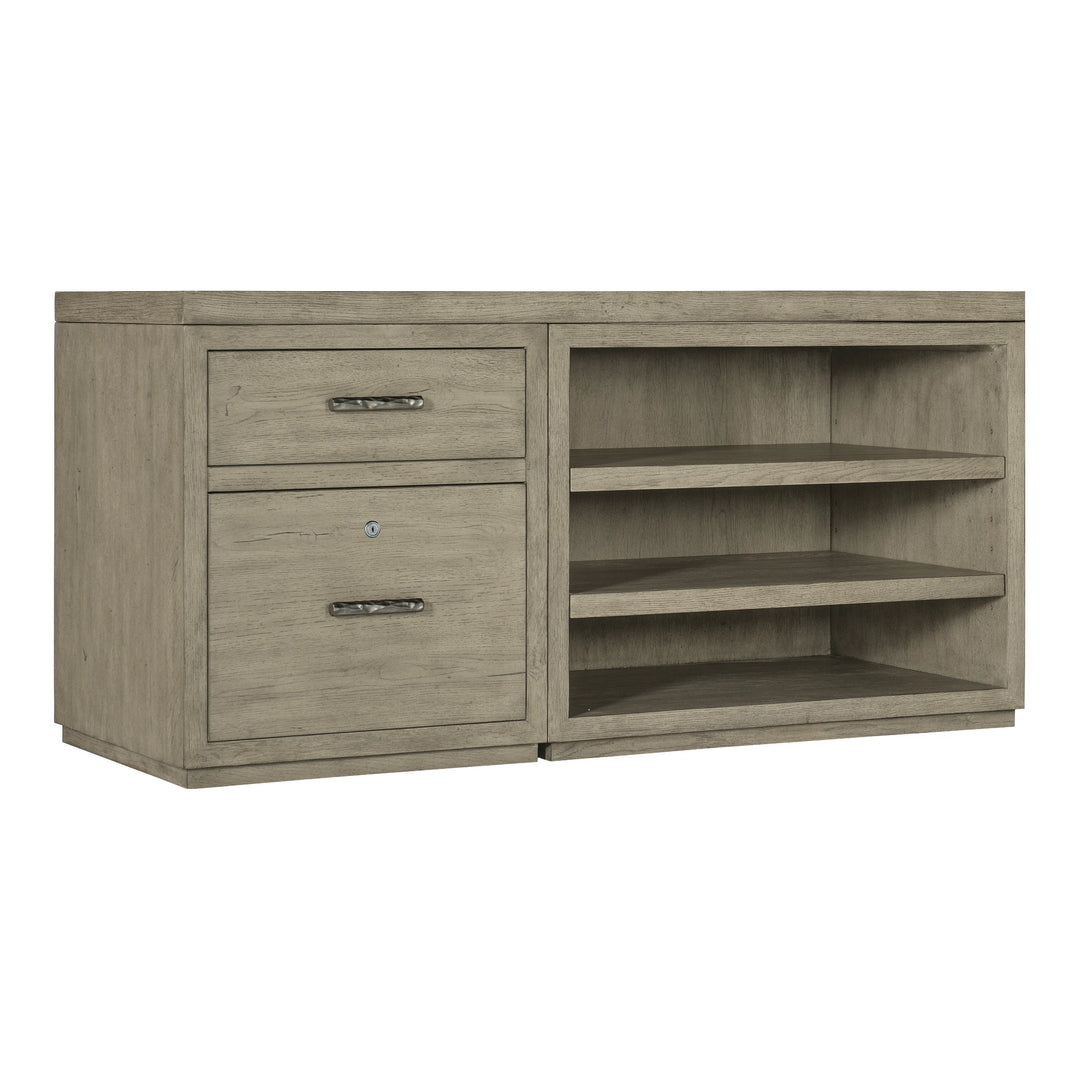 Linville Falls 60" Credenza with File and Open Desk Cabinet | Hooker ...