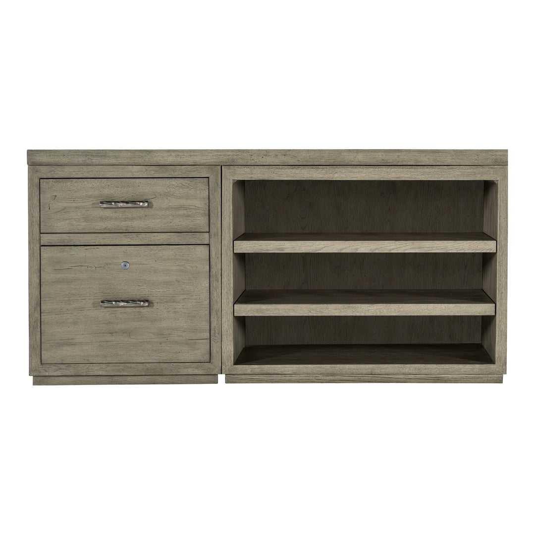 Linville Falls 60" Credenza with File and Open Desk Cabinet Home Office Hooker Furniture