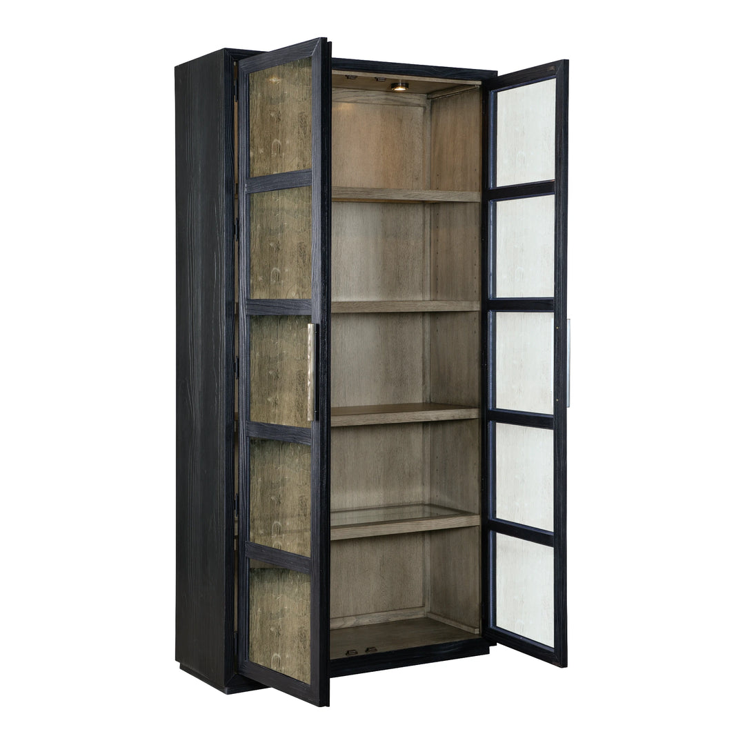 Linville Falls Shou Sugi Ban Curio Cabinet