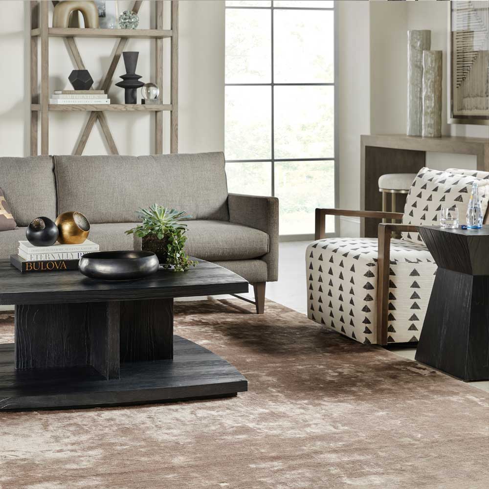 Linville Falls Shou Sugi Ban End Table Living Room Hooker Furniture
