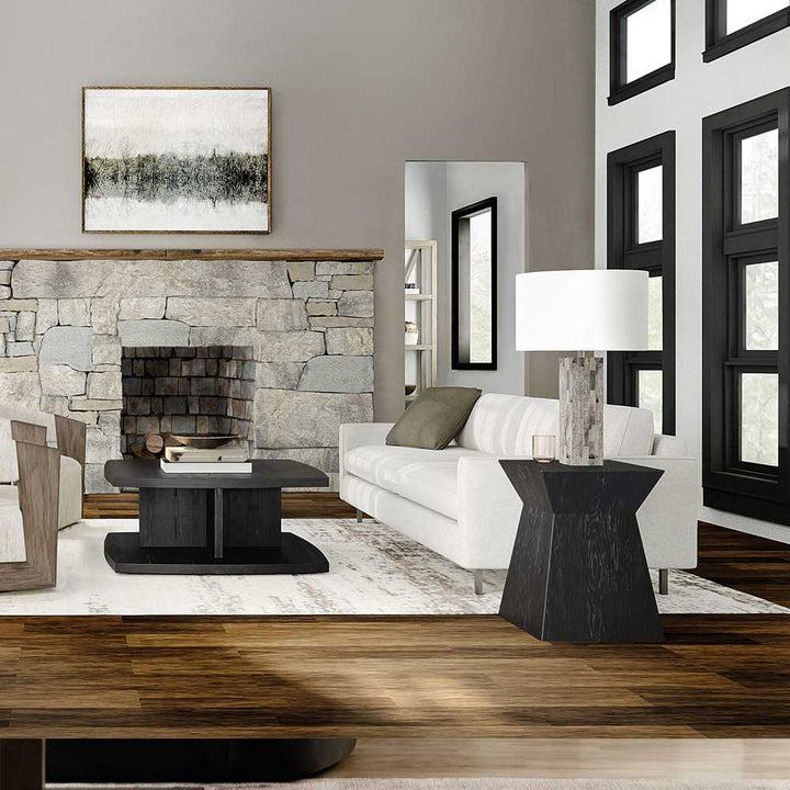 Linville Falls Shou Sugi Ban End Table Living Room Hooker Furniture