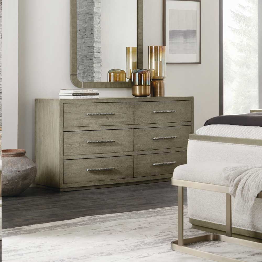 Linville Falls Chimney Gap Six Drawer Dresser Bedroom Hooker Furniture