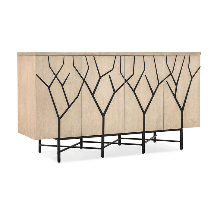 Melange Branched Four Door Entertainment Credenza Living Room Hooker Furniture   