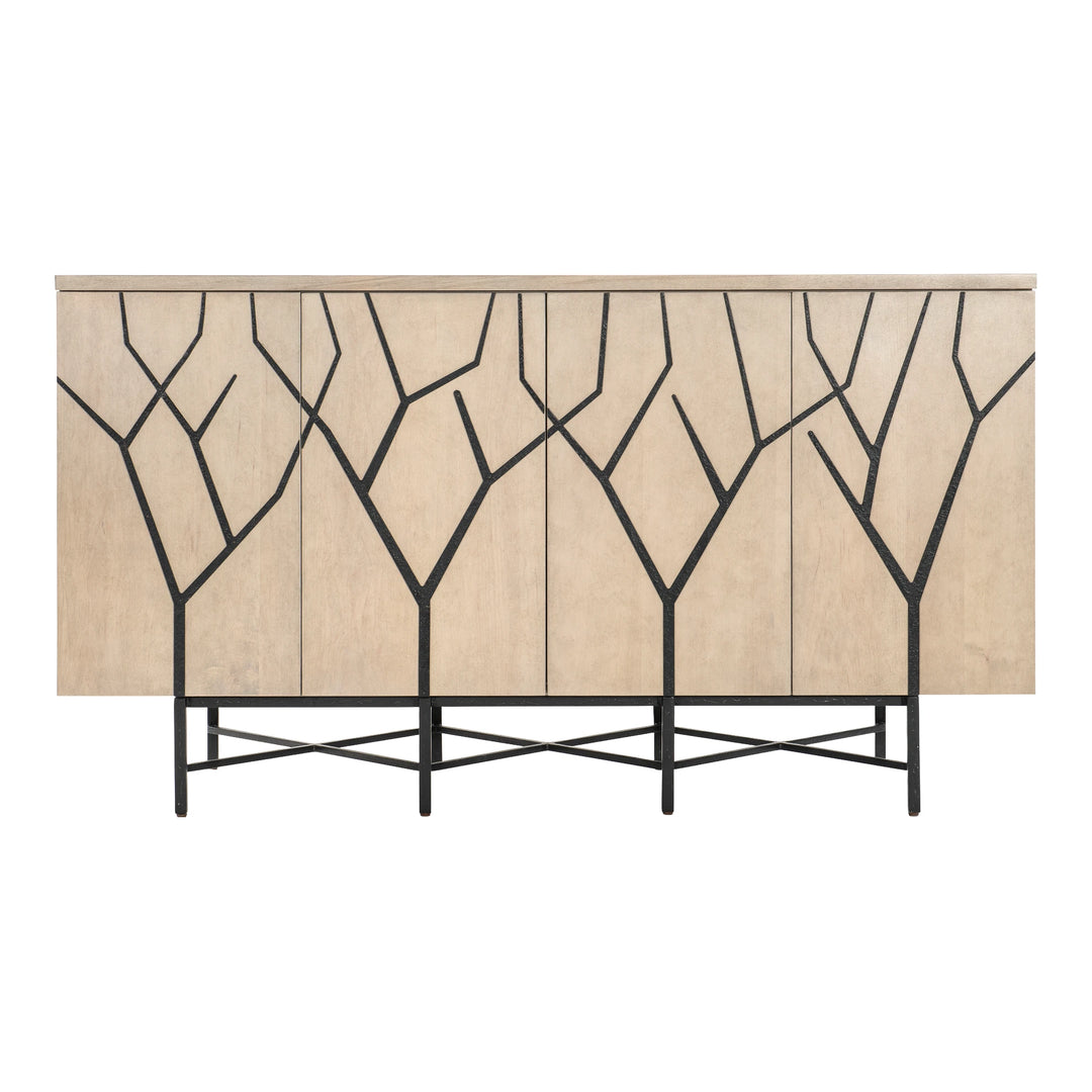 Melange Branched Four Door Entertainment Credenza